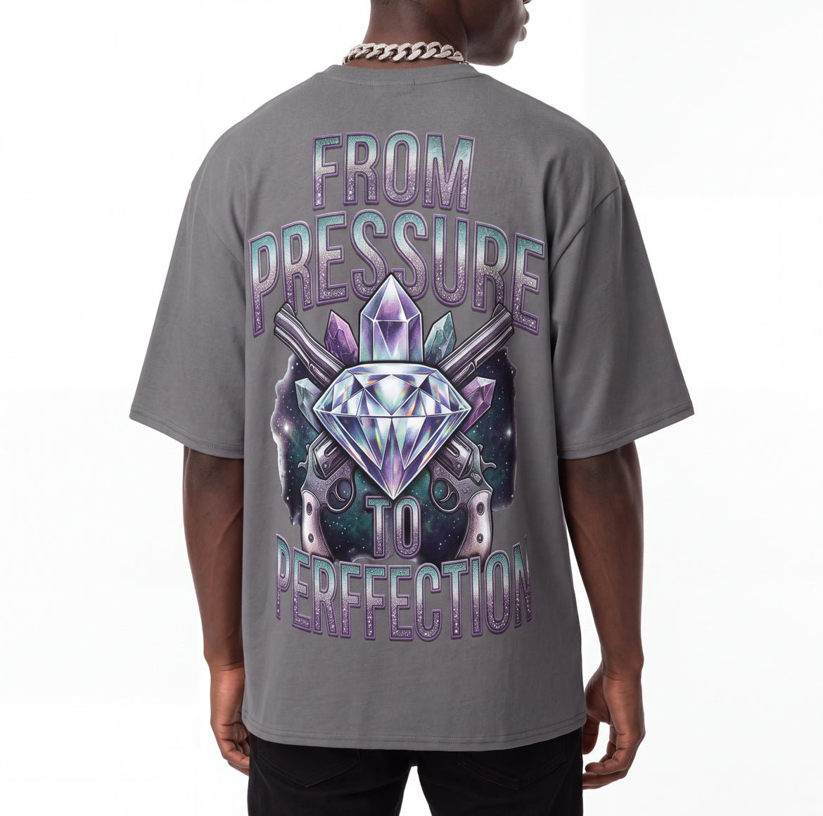 Oversized cotton t-shirt Crystals And