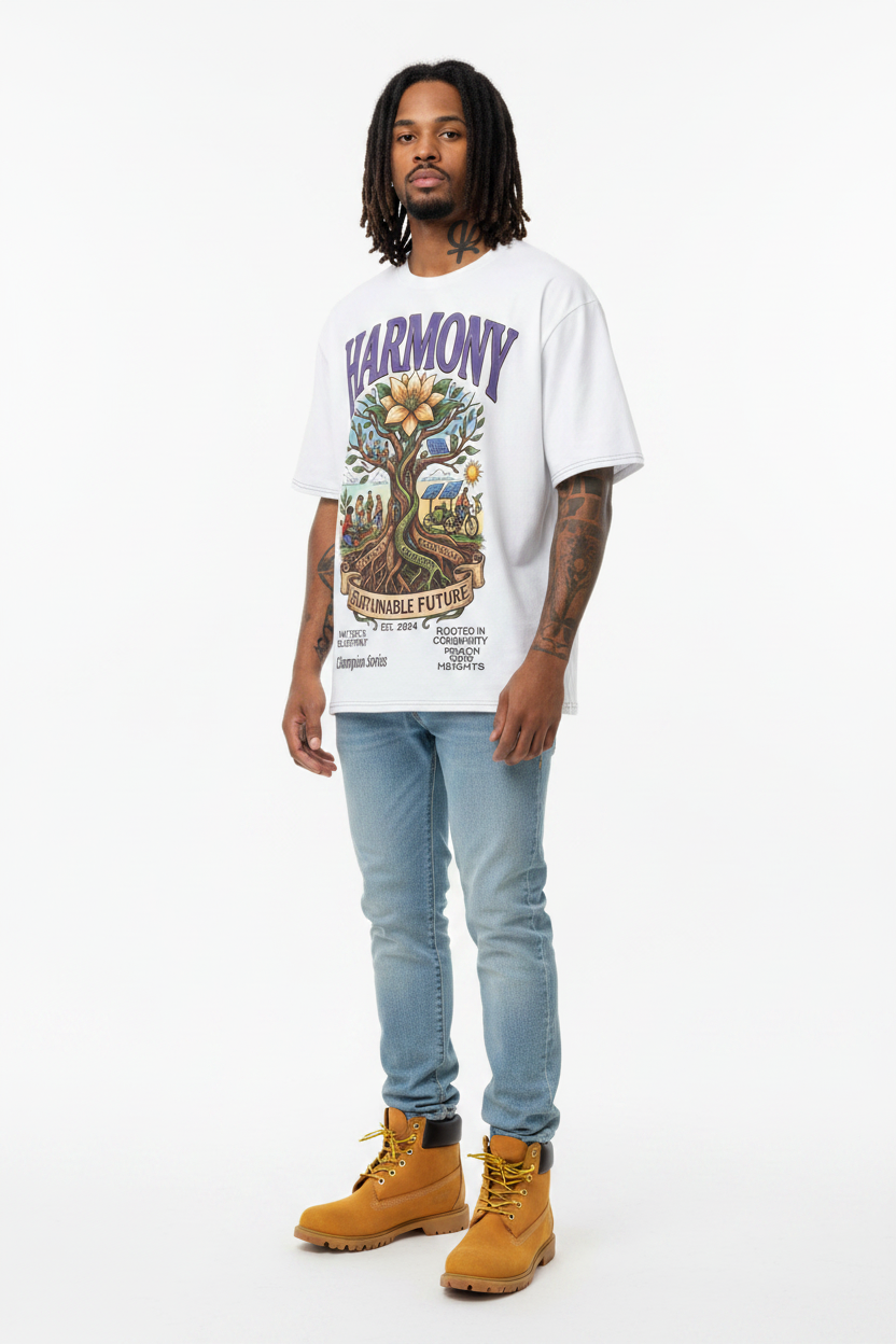 Oversized cotton t-shirt Harmony
