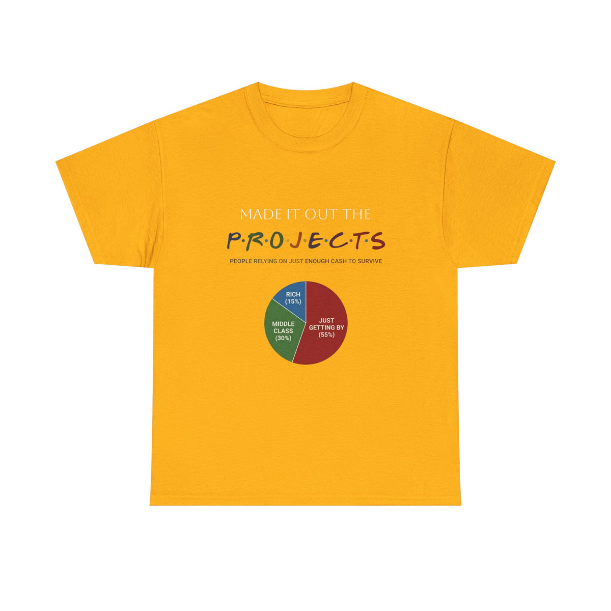 PROJECTS Graphic Tee — Minimalist 'P.R.O.J.E.C.T.S' Text Shirt