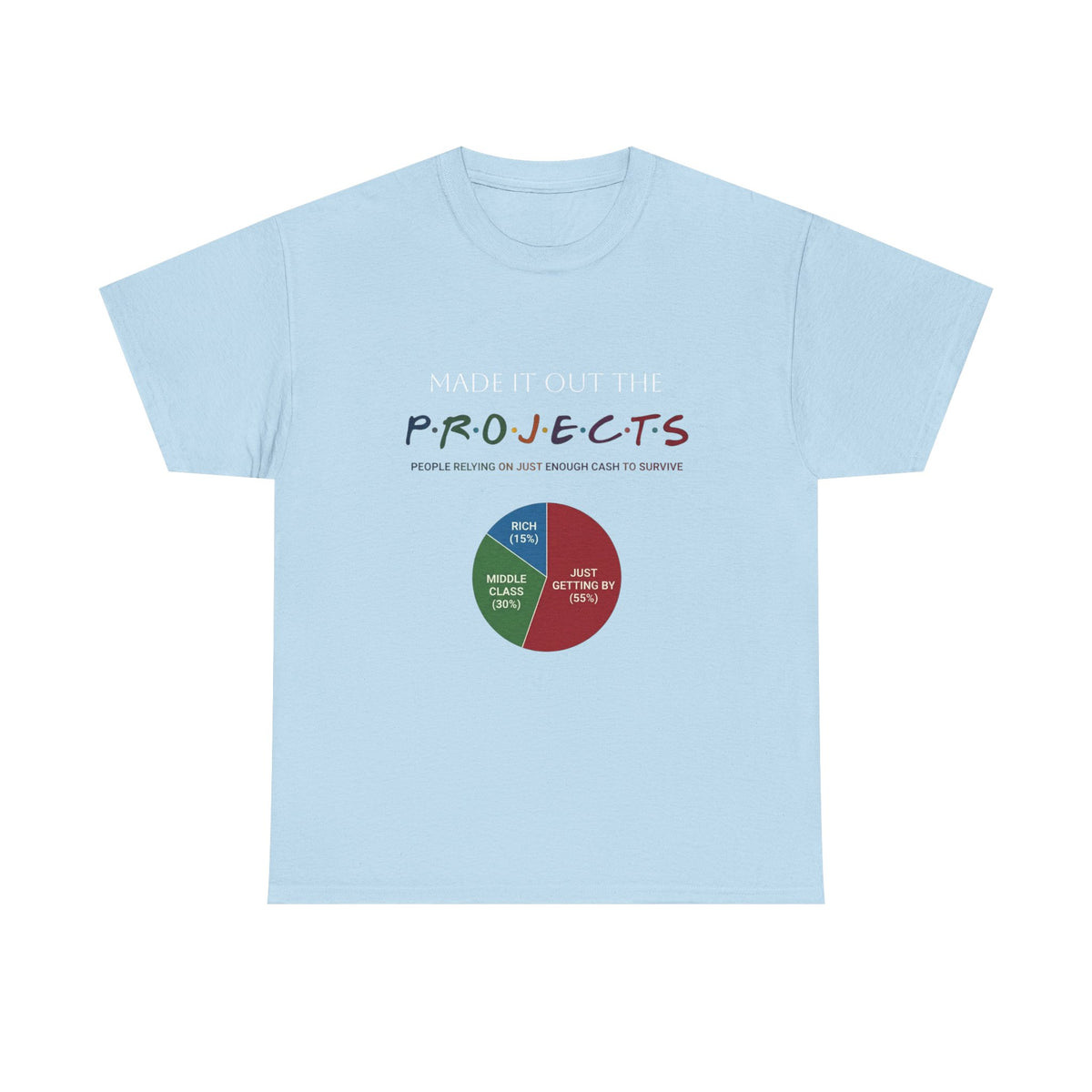 PROJECTS Graphic Tee — Minimalist 'P.R.O.J.E.C.T.S' Text Shirt
