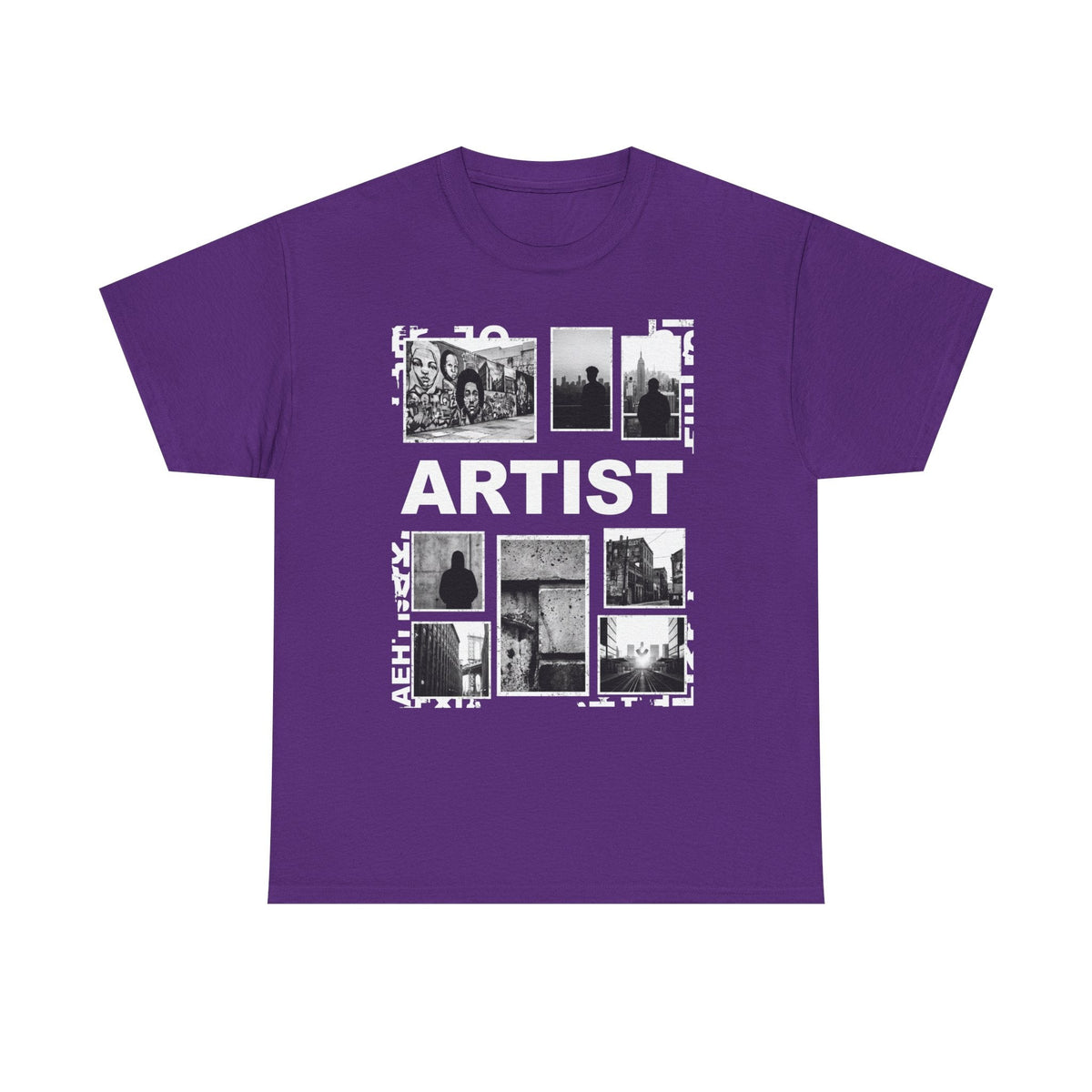 Artist Photo Collage Tee — "ARTIST" Graphic T-Shirt