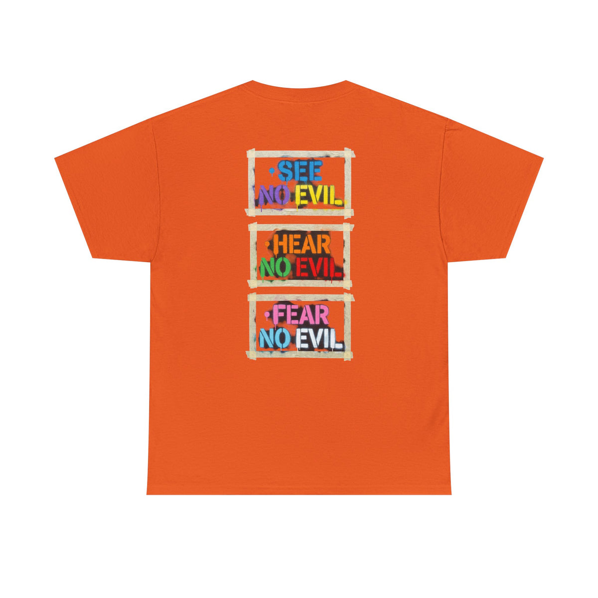 "Mental Over Matters" Colorful Mental Health Graphic Tee (See No Evil / Hear No Evil / Fear No Evil)