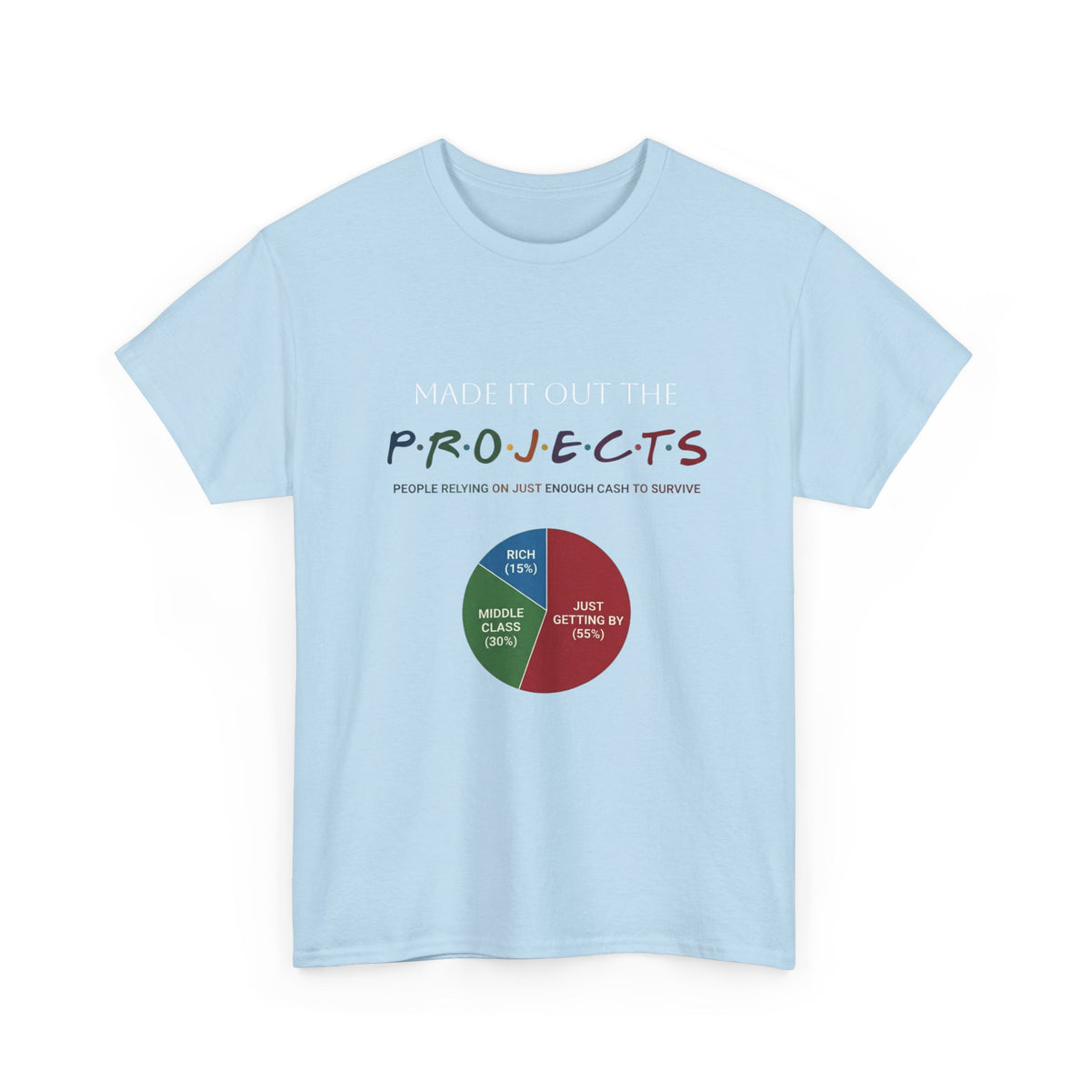 PROJECTS Graphic Tee — Minimalist 'P.R.O.J.E.C.T.S' Text Shirt