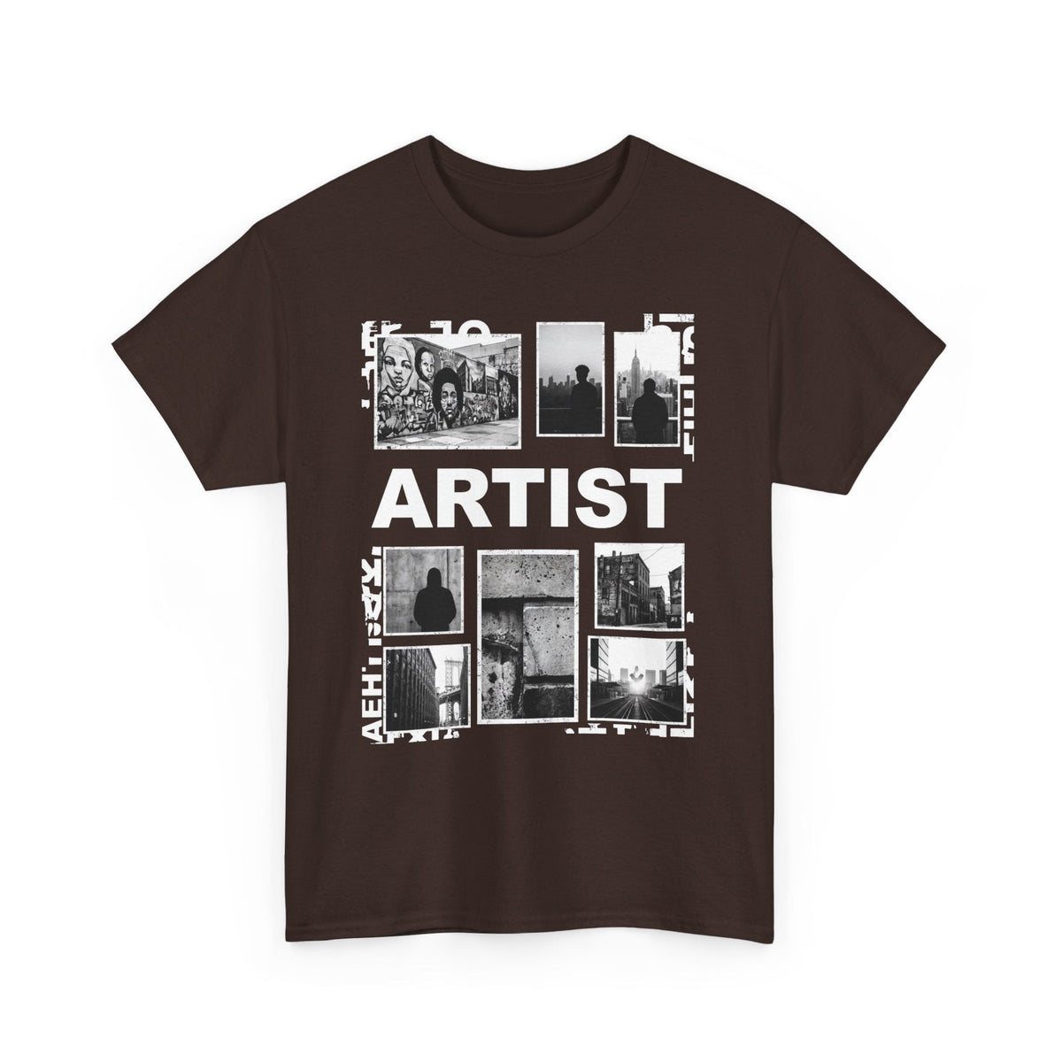 Artist Photo Collage Tee — "ARTIST" Graphic T-Shirt