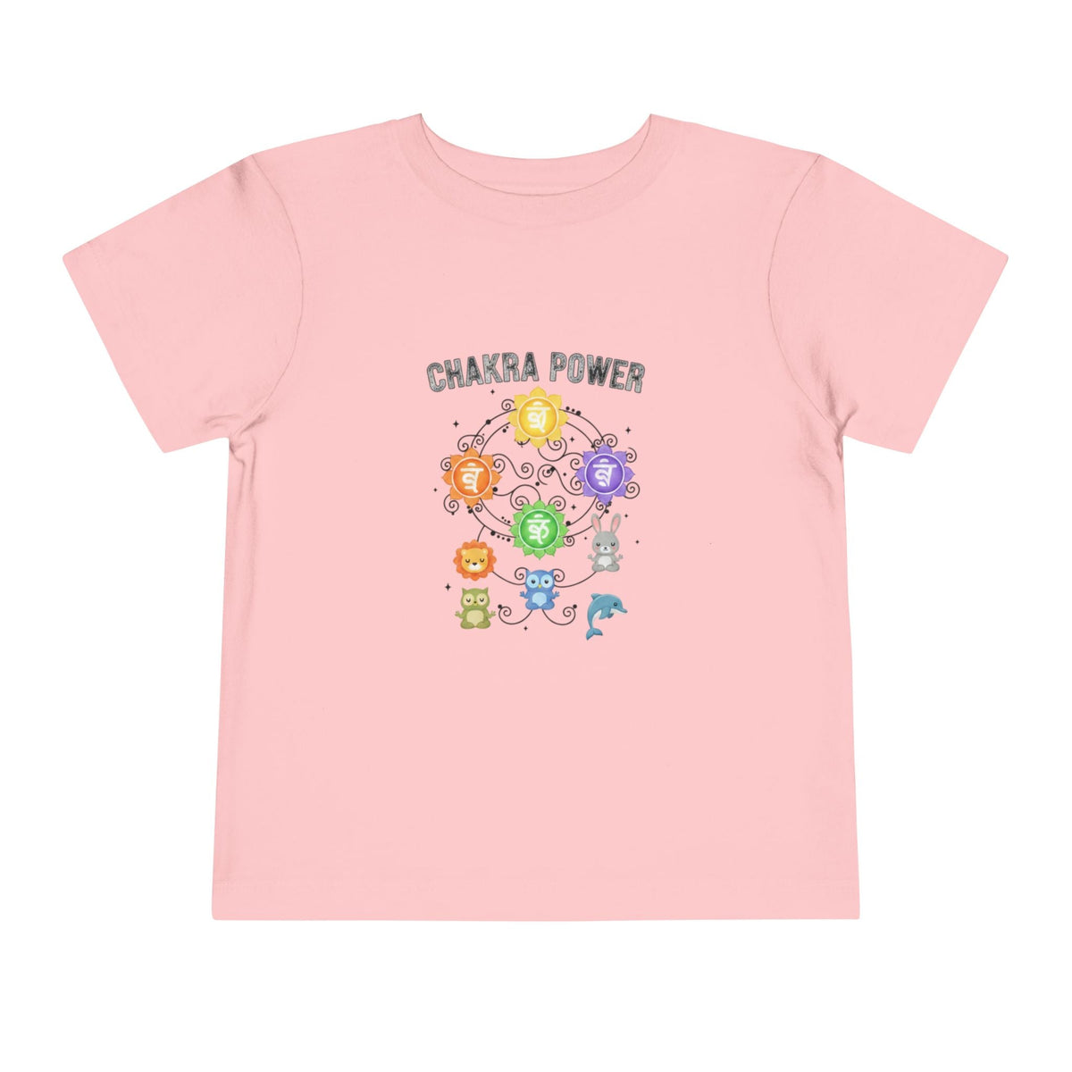Chakra Power Toddler Tee — Colorful Kids Chakra Energy Shirt