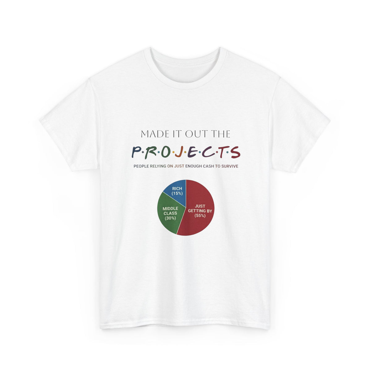 PROJECTS Graphic Tee — Minimalist 'P.R.O.J.E.C.T.S' Text Shirt
