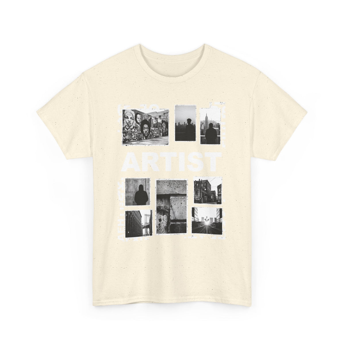 Artist Photo Collage Tee — "ARTIST" Graphic T-Shirt