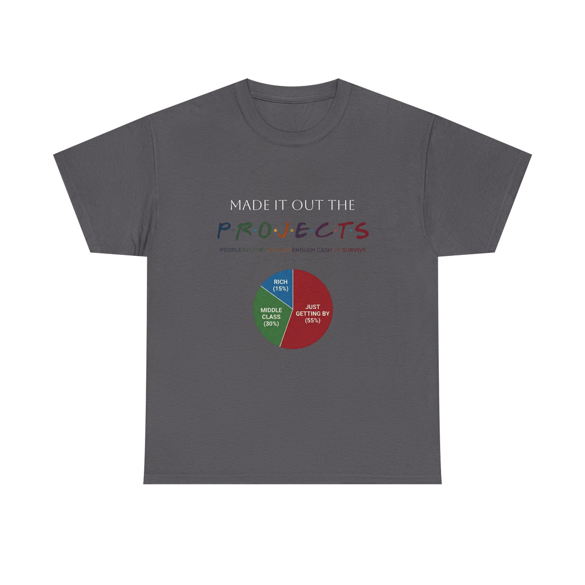 PROJECTS Graphic Tee — Minimalist 'P.R.O.J.E.C.T.S' Text Shirt