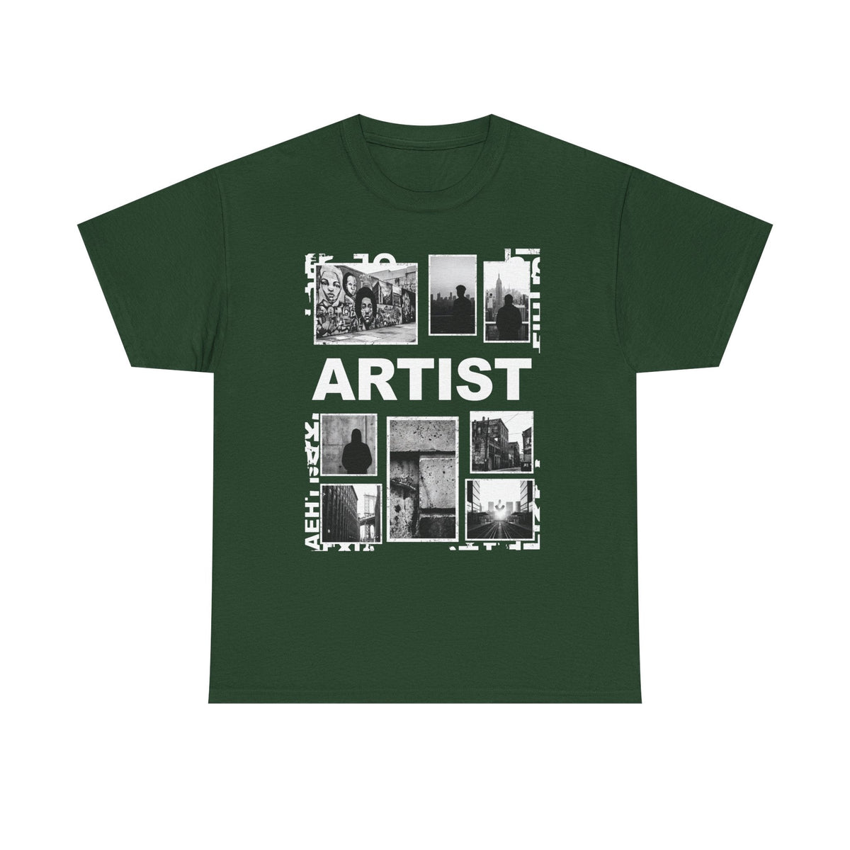 Artist Photo Collage Tee — "ARTIST" Graphic T-Shirt
