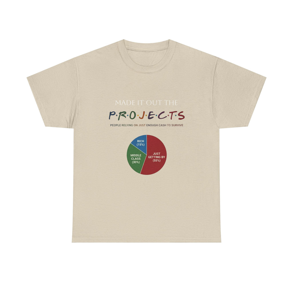 PROJECTS Graphic Tee — Minimalist 'P.R.O.J.E.C.T.S' Text Shirt
