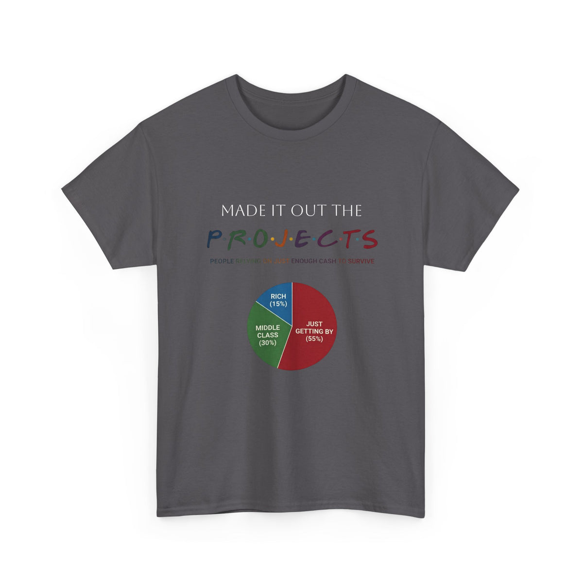 PROJECTS Graphic Tee — Minimalist 'P.R.O.J.E.C.T.S' Text Shirt
