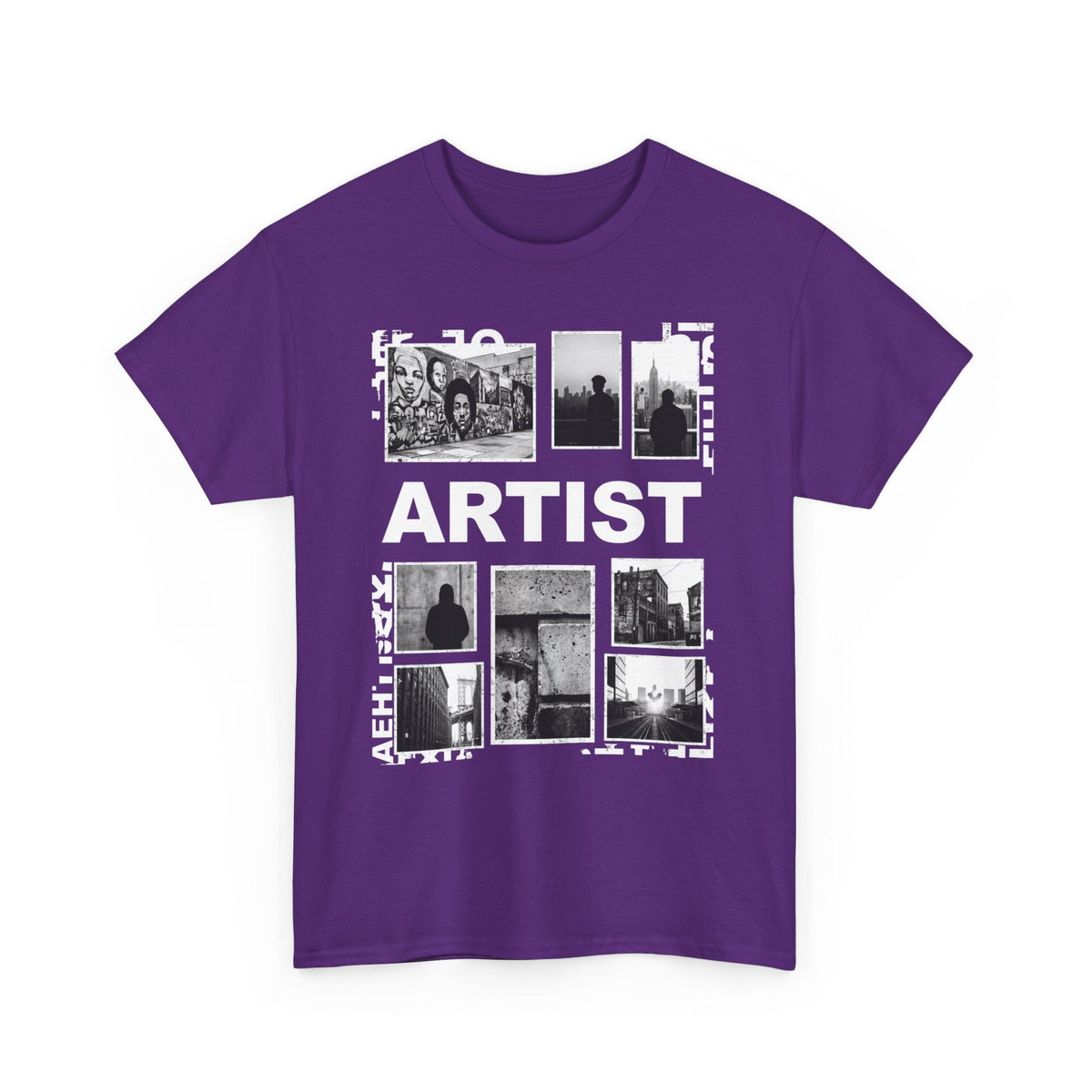 Artist Photo Collage Tee — "ARTIST" Graphic T-Shirt