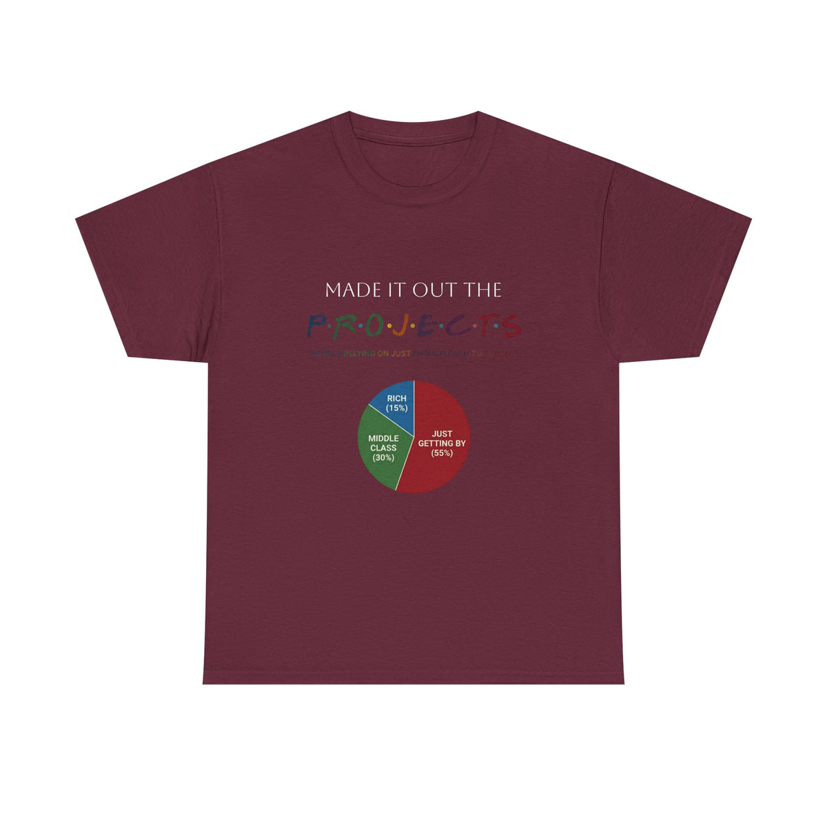 PROJECTS Graphic Tee — Minimalist 'P.R.O.J.E.C.T.S' Text Shirt