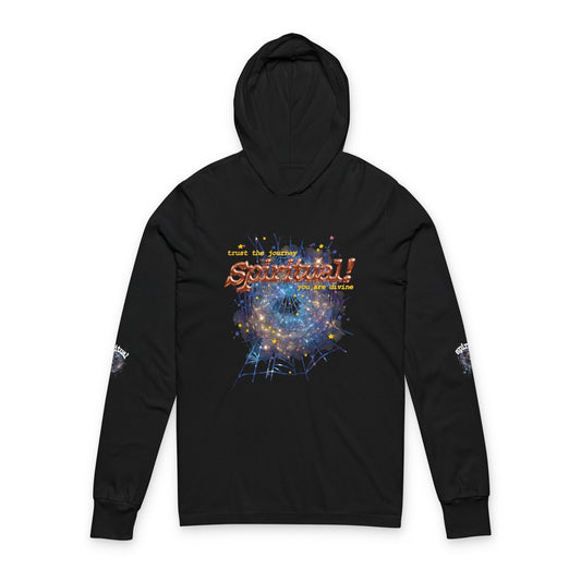 Copper Celestial spiritual Hooded Long Sleeve Tee