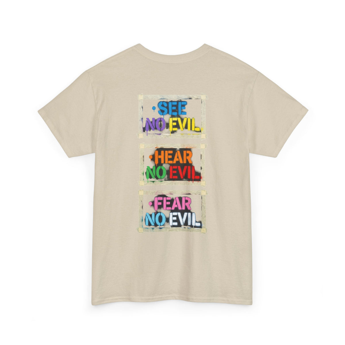 "Mental Over Matters" Colorful Mental Health Graphic Tee (See No Evil / Hear No Evil / Fear No Evil)