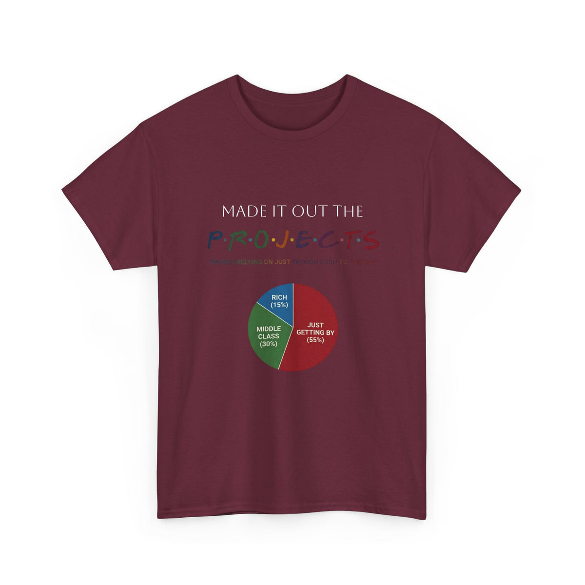PROJECTS Graphic Tee — Minimalist 'P.R.O.J.E.C.T.S' Text Shirt
