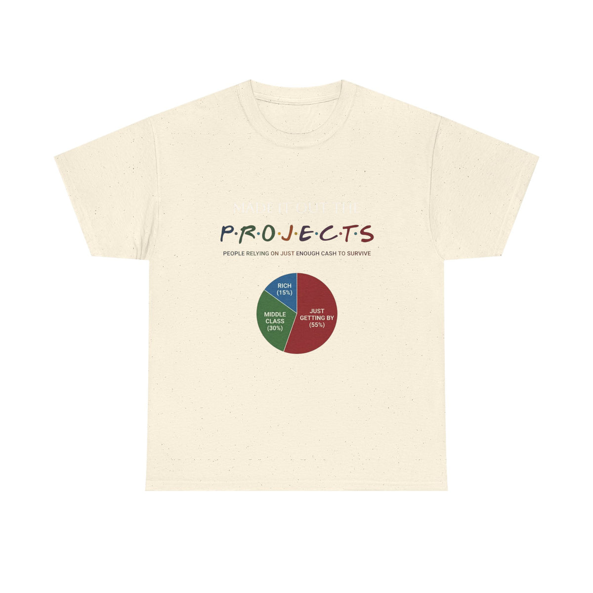 PROJECTS Graphic Tee — Minimalist 'P.R.O.J.E.C.T.S' Text Shirt