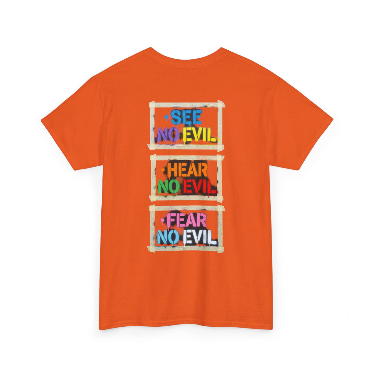 "Mental Over Matters" Colorful Mental Health Graphic Tee (See No Evil / Hear No Evil / Fear No Evil)