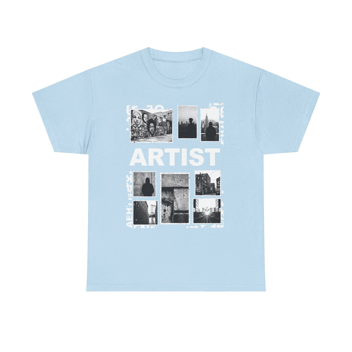 Artist Photo Collage Tee — "ARTIST" Graphic T-Shirt