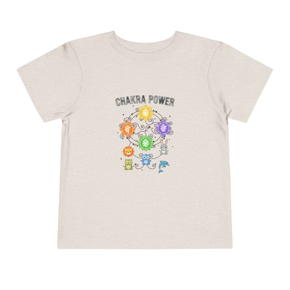 Chakra Power Toddler Tee — Colorful Kids Chakra Energy Shirt