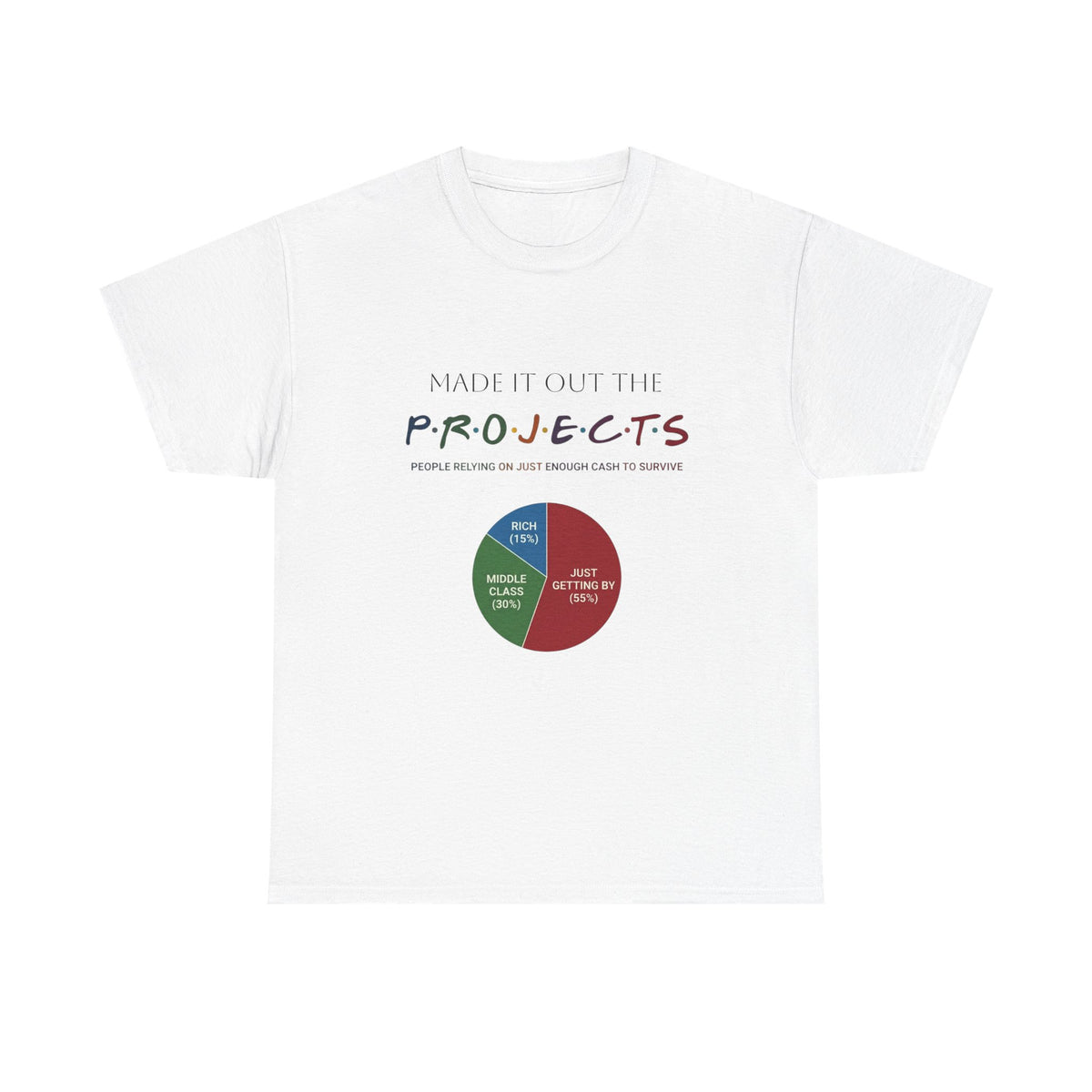 PROJECTS Graphic Tee — Minimalist 'P.R.O.J.E.C.T.S' Text Shirt