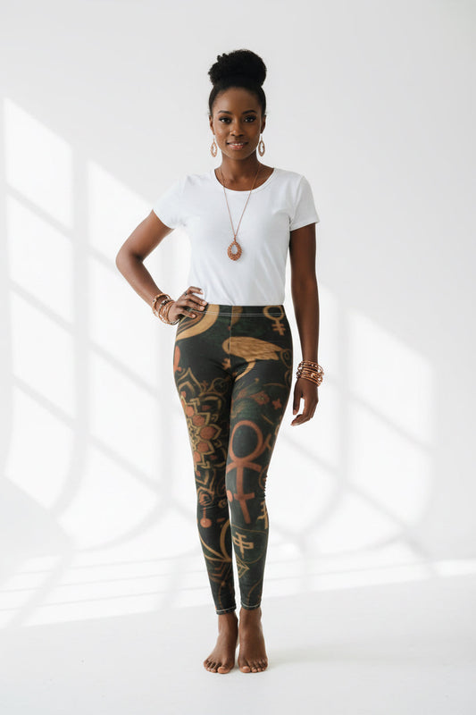 Celestial Divine Feminine All-Over Leggings #6