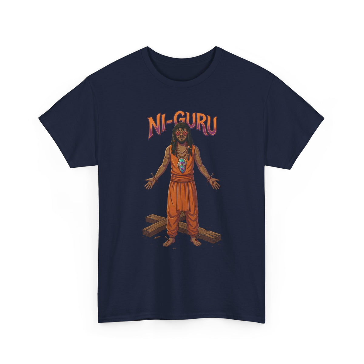 Ni-Guru Graphic Tee — Spiritual Guru Illustration T-Shirt