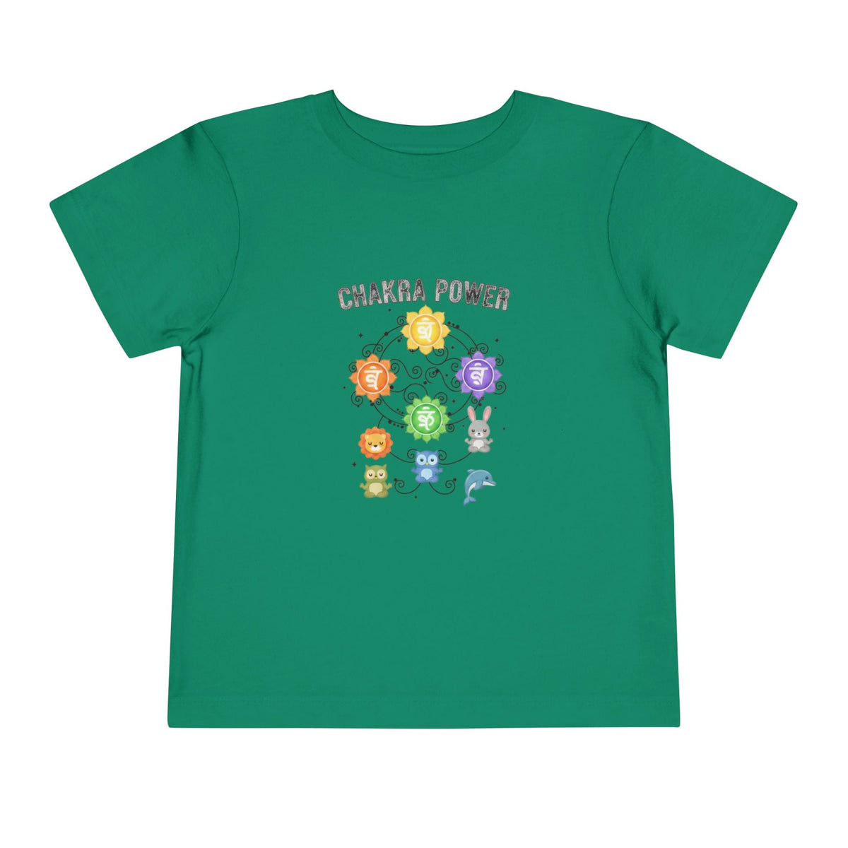 Chakra Power Toddler Tee — Colorful Kids Chakra Energy Shirt