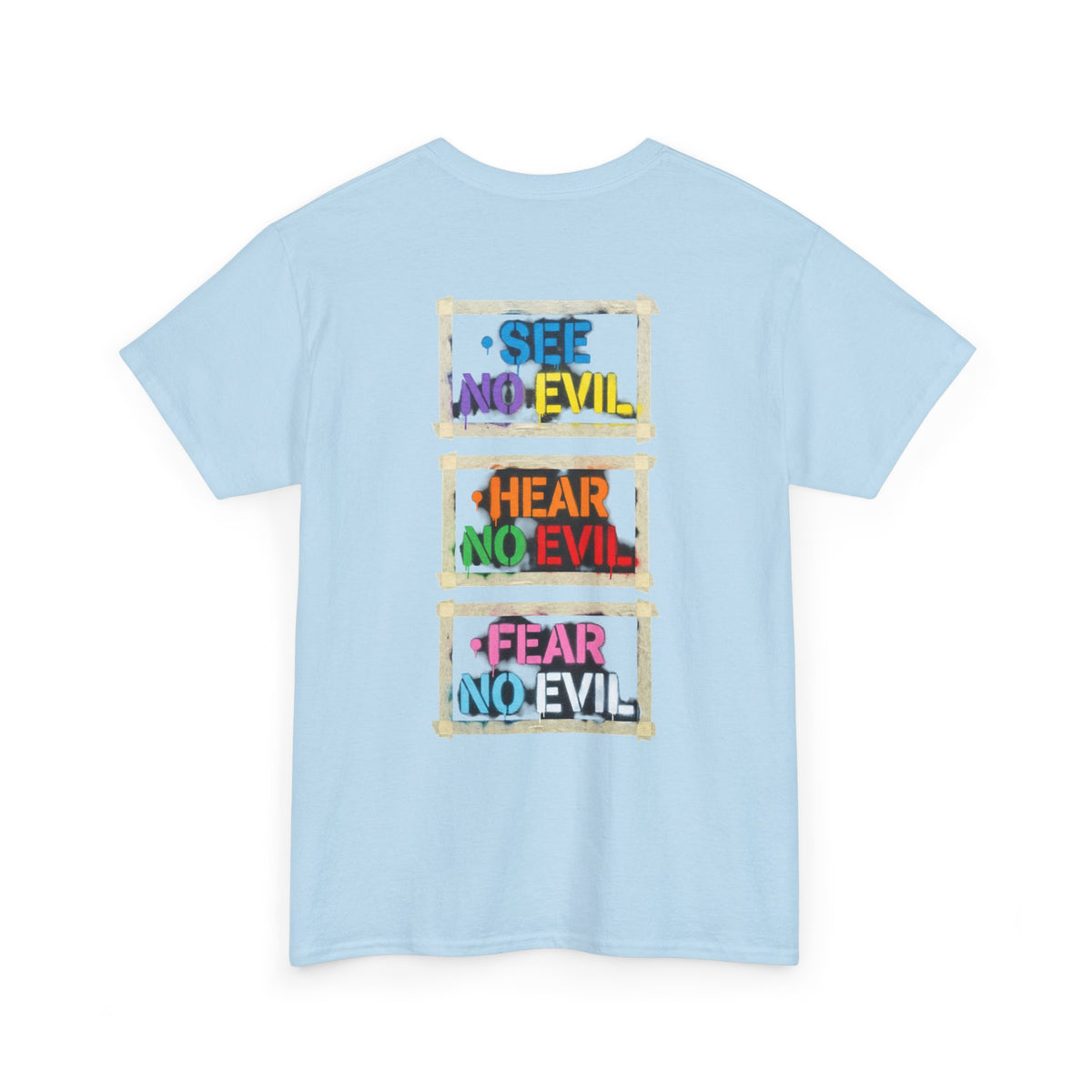"Mental Over Matters" Colorful Mental Health Graphic Tee (See No Evil / Hear No Evil / Fear No Evil)