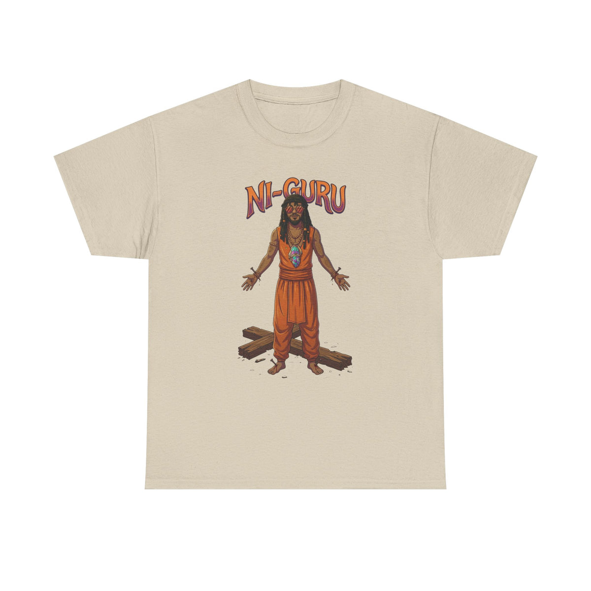 Ni-Guru Graphic Tee — Spiritual Guru Illustration T-Shirt