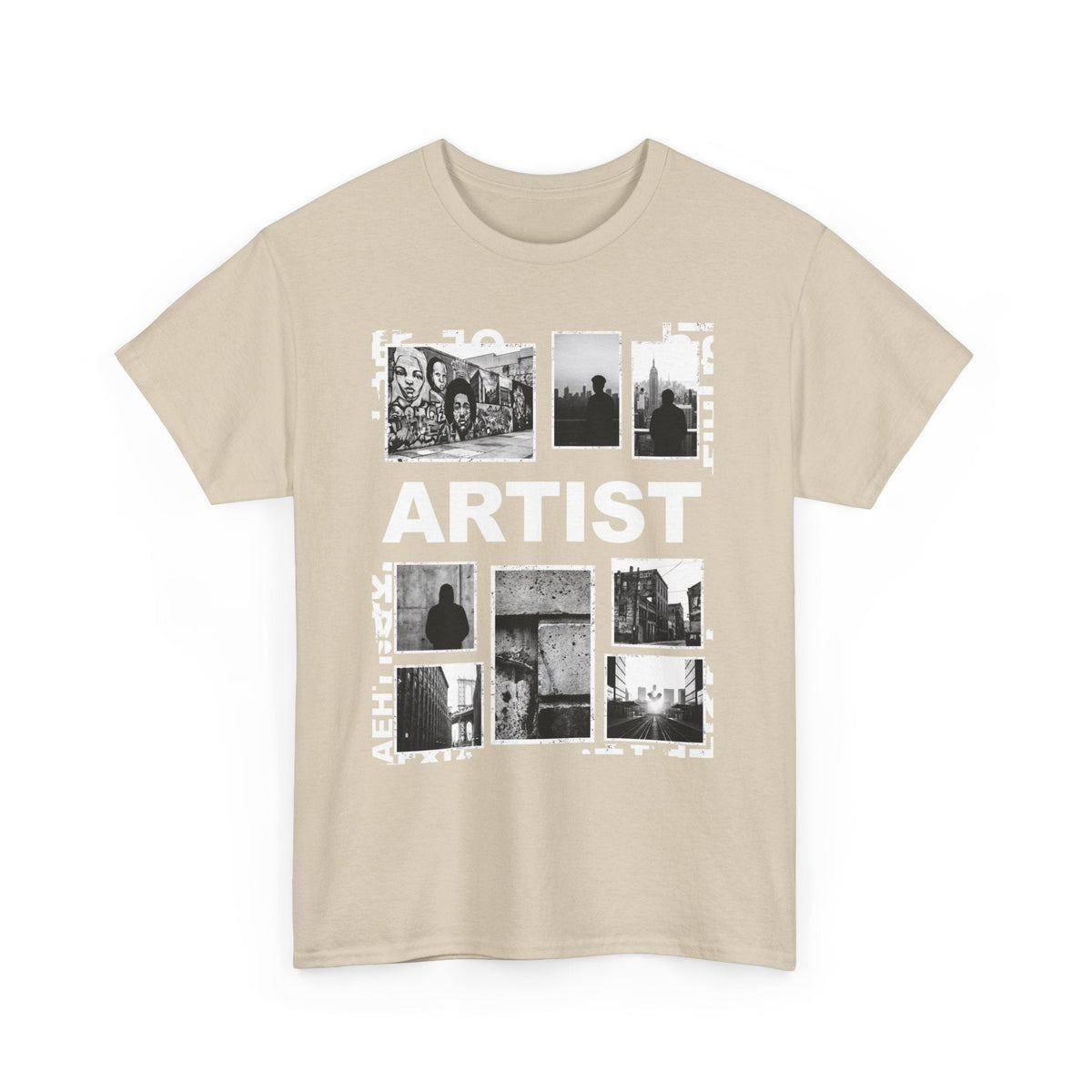 Artist Photo Collage Tee — "ARTIST" Graphic T-Shirt