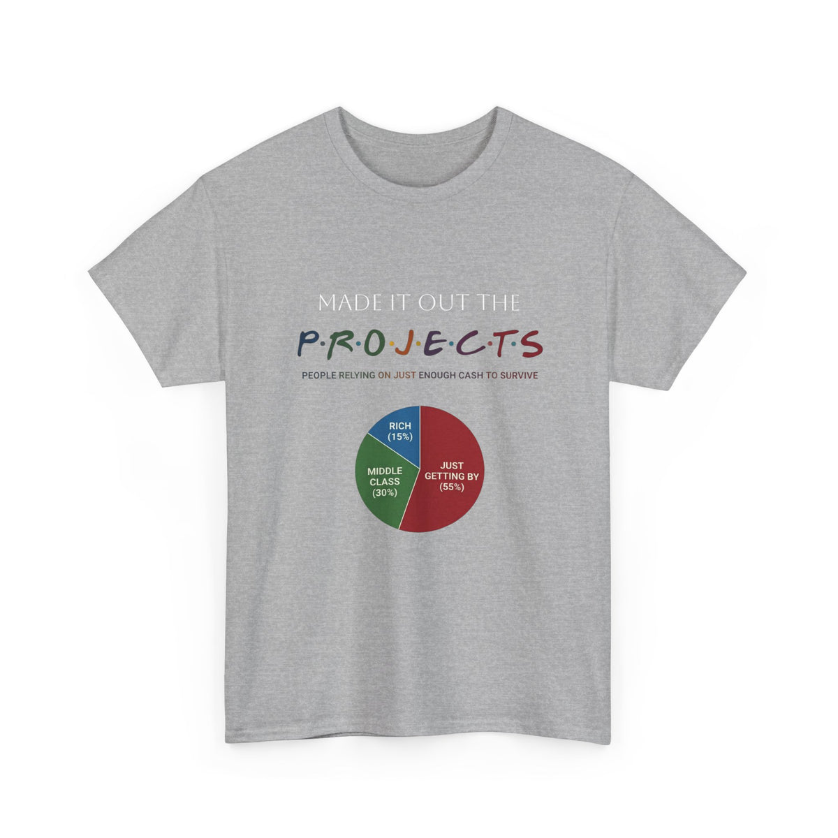 PROJECTS Graphic Tee — Minimalist 'P.R.O.J.E.C.T.S' Text Shirt