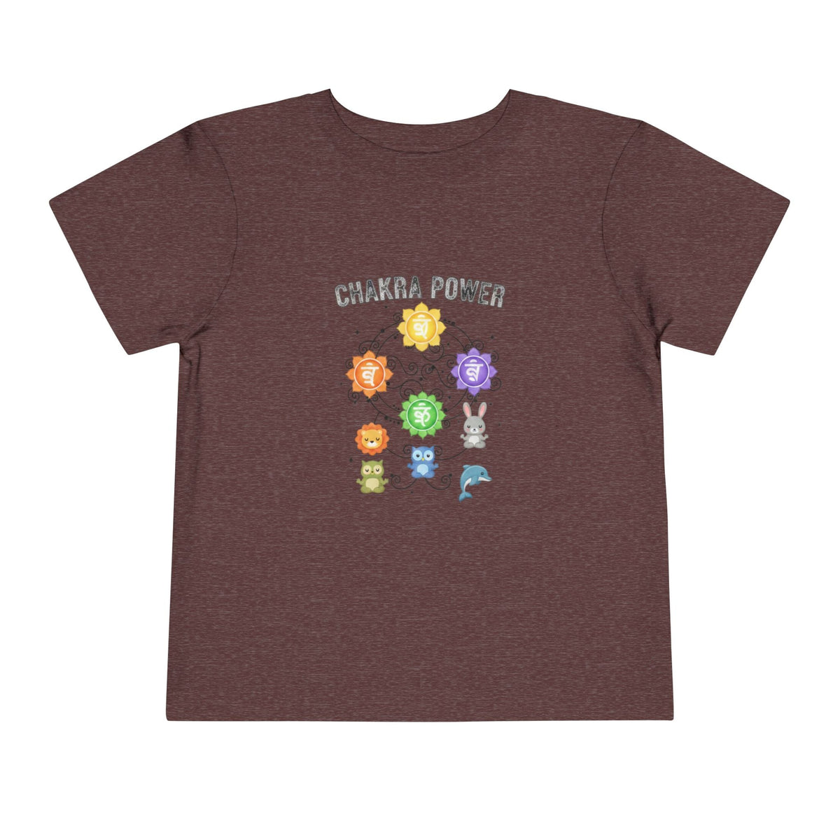Chakra Power Toddler Tee — Colorful Kids Chakra Energy Shirt