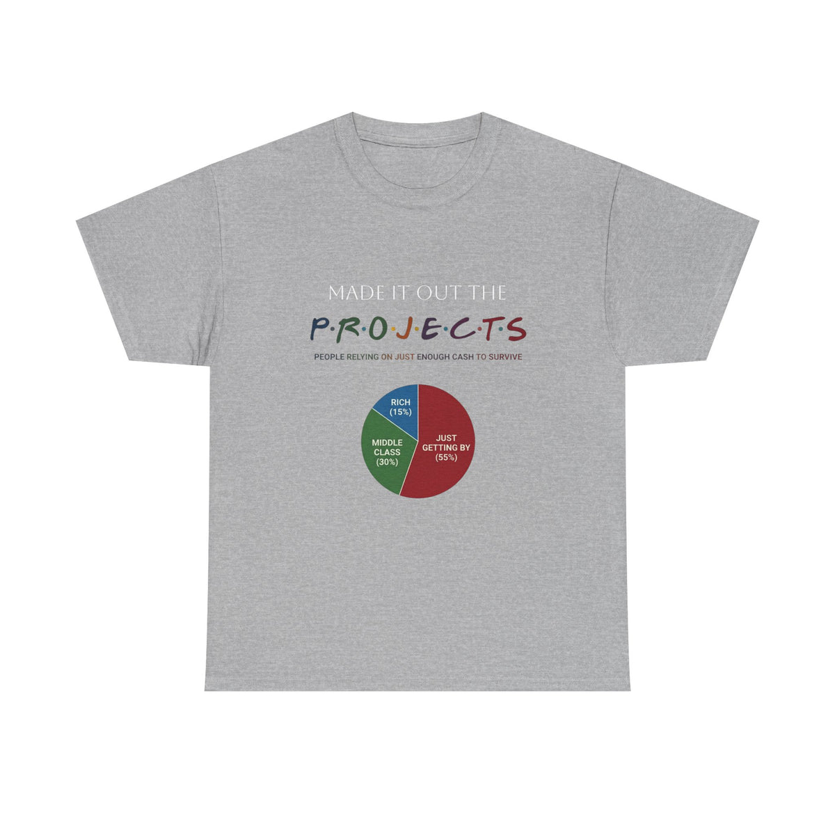 PROJECTS Graphic Tee — Minimalist 'P.R.O.J.E.C.T.S' Text Shirt