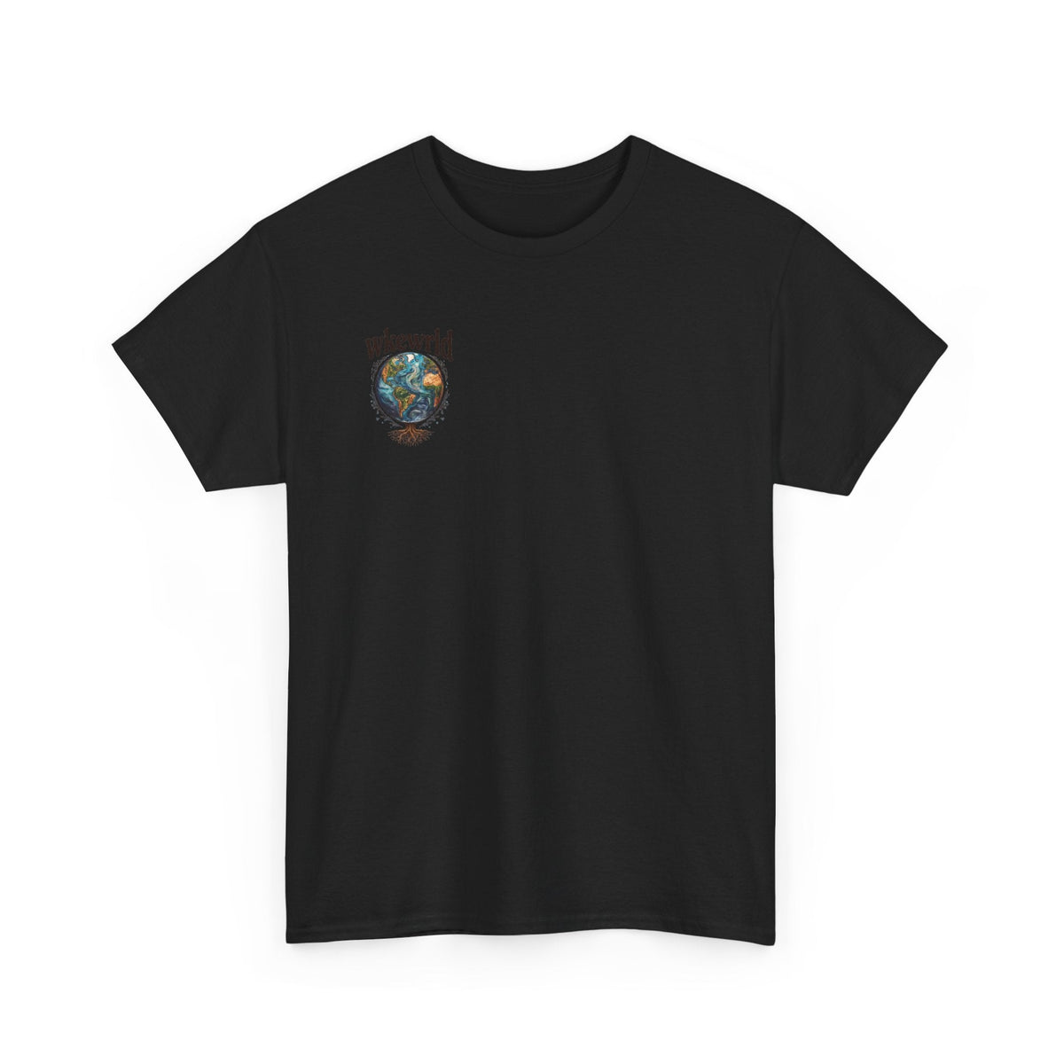 Earth Tree Graphic Tee — "WKE WRLD" Vintage Globe Design