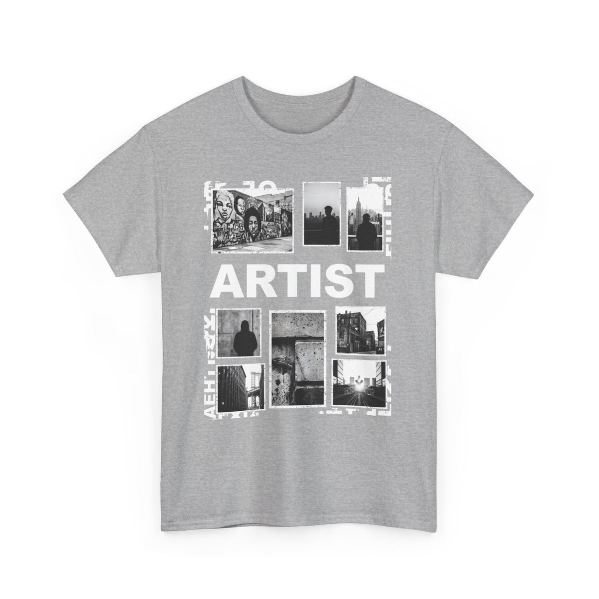 Artist Photo Collage Tee — "ARTIST" Graphic T-Shirt