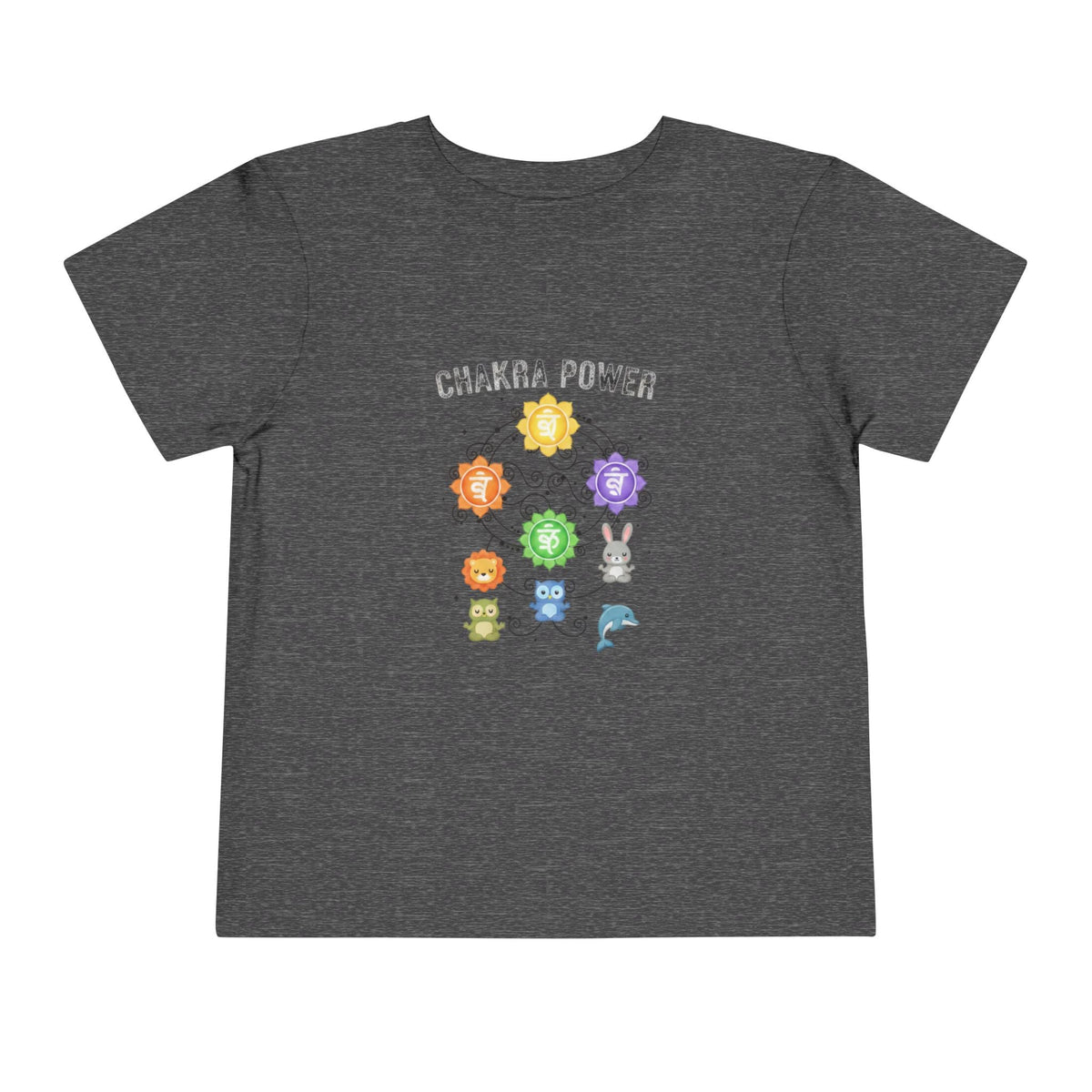 Chakra Power Toddler Tee — Colorful Kids Chakra Energy Shirt