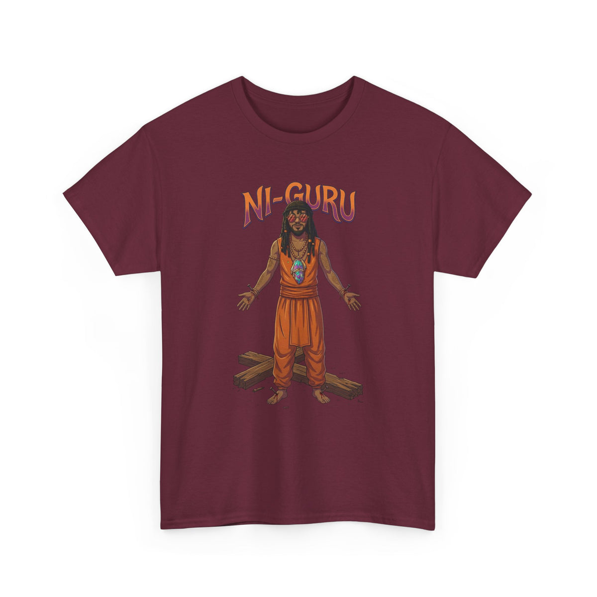 Ni-Guru Graphic Tee — Spiritual Guru Illustration T-Shirt