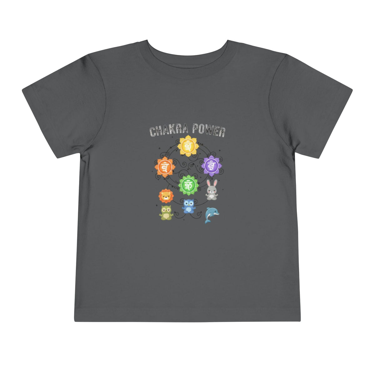 Chakra Power Toddler Tee — Colorful Kids Chakra Energy Shirt