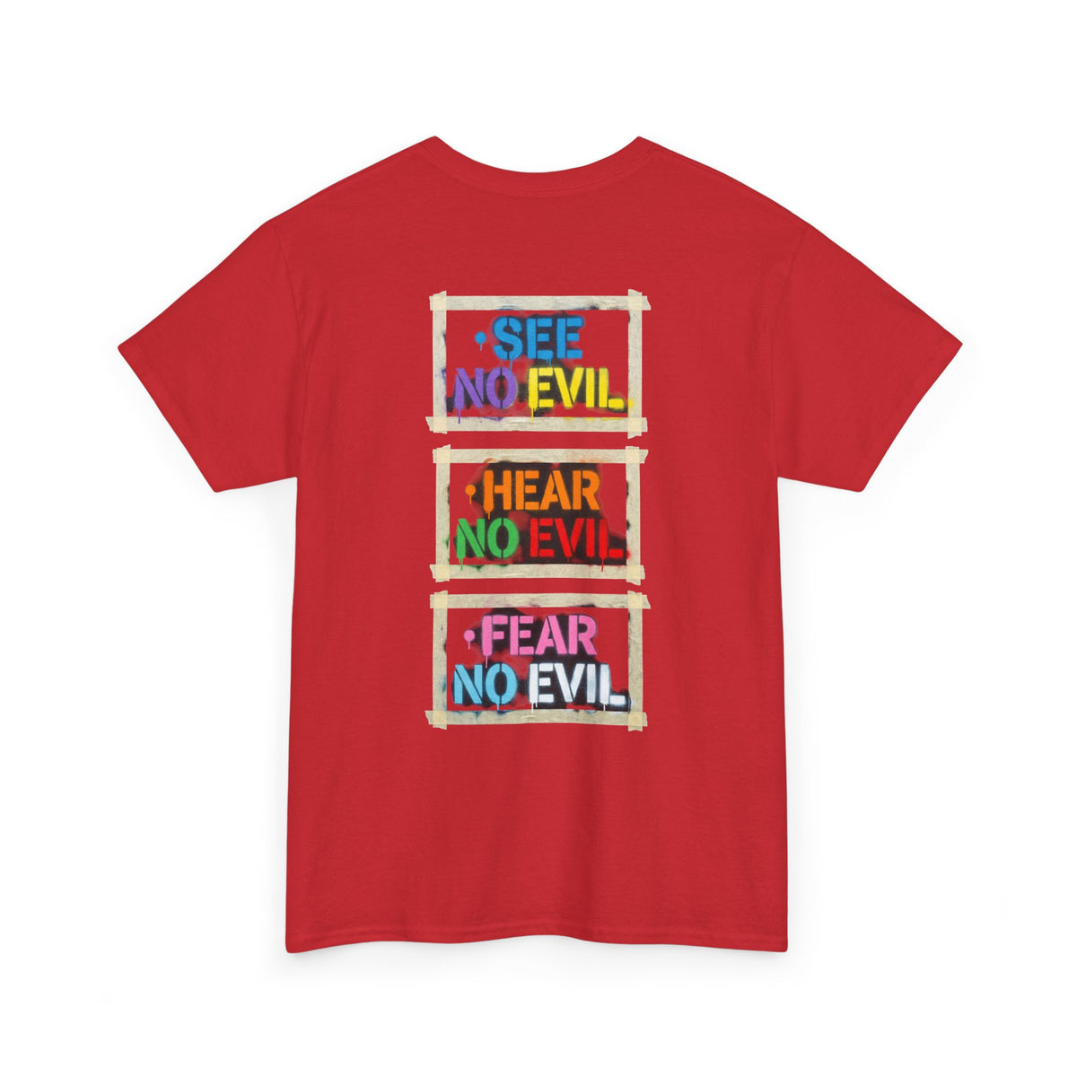 "Mental Over Matters" Colorful Mental Health Graphic Tee (See No Evil / Hear No Evil / Fear No Evil)
