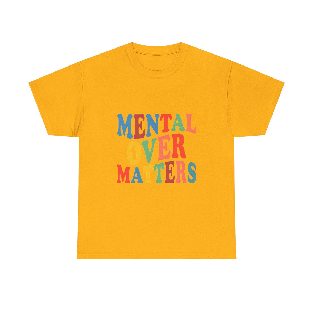 "Mental Over Matters" Colorful Mental Health Graphic Tee (See No Evil / Hear No Evil / Fear No Evil)