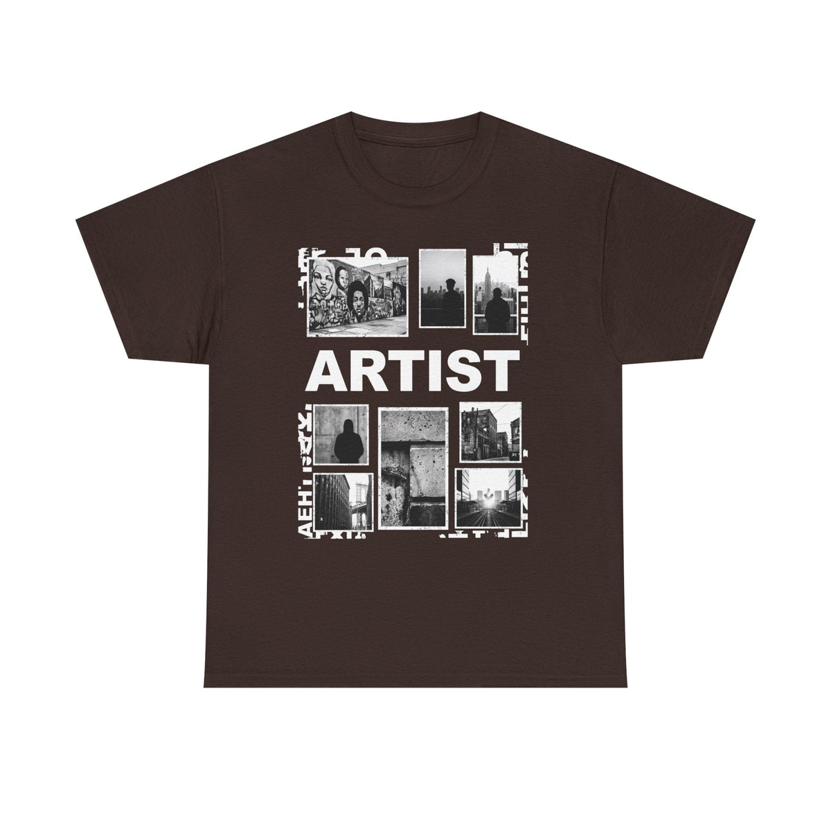 Artist Photo Collage Tee — "ARTIST" Graphic T-Shirt