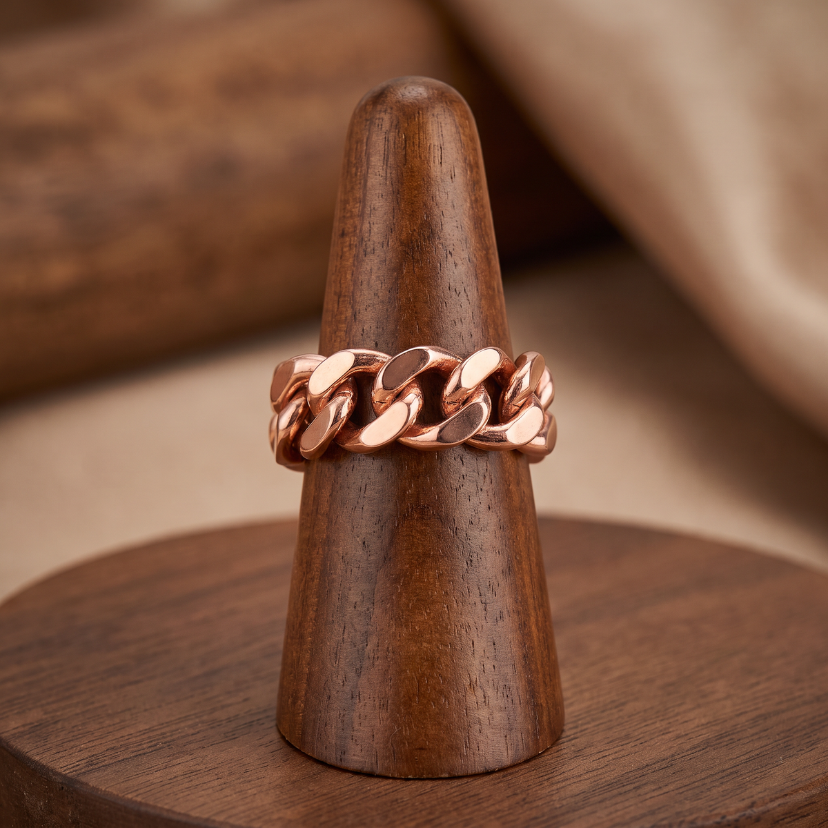 Copper Cuban Ring