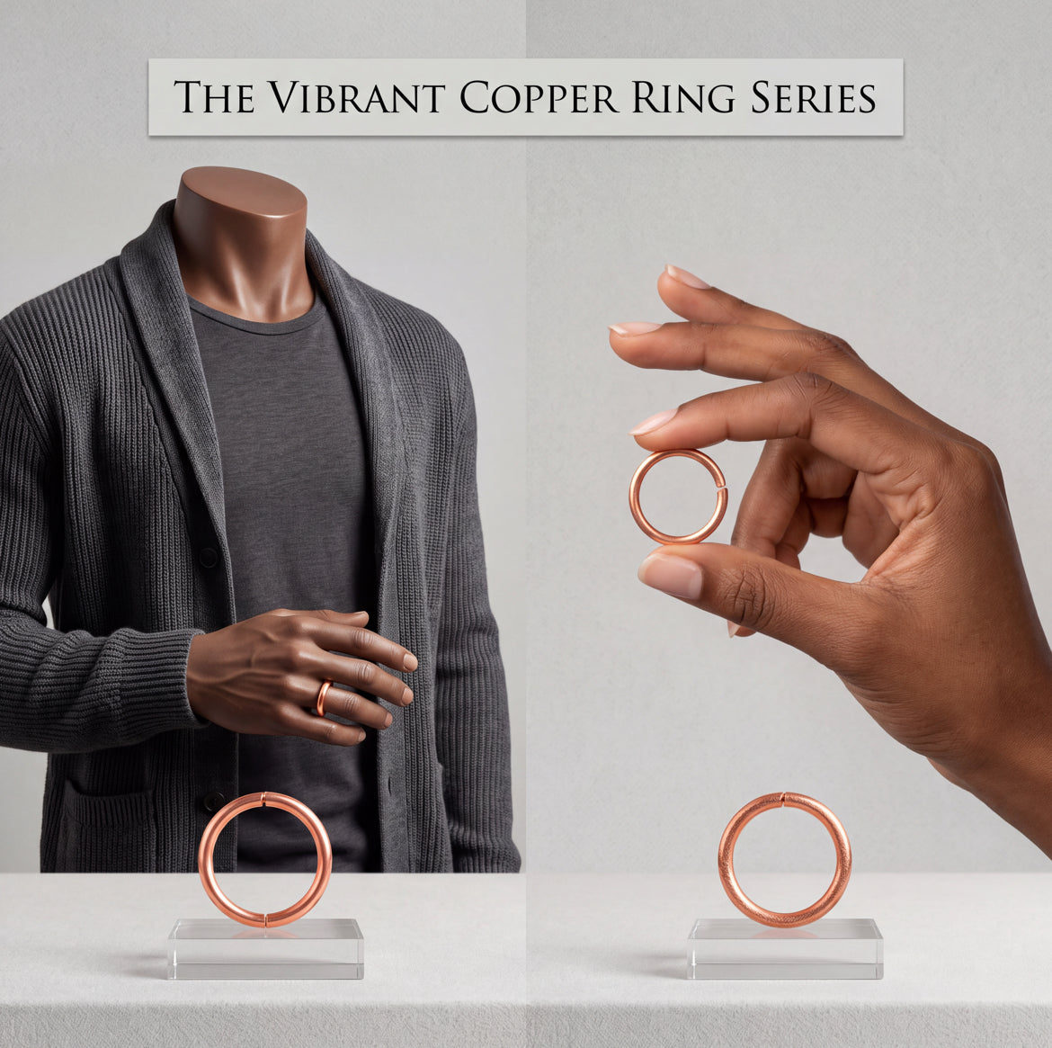 Pure Copper Ring Band