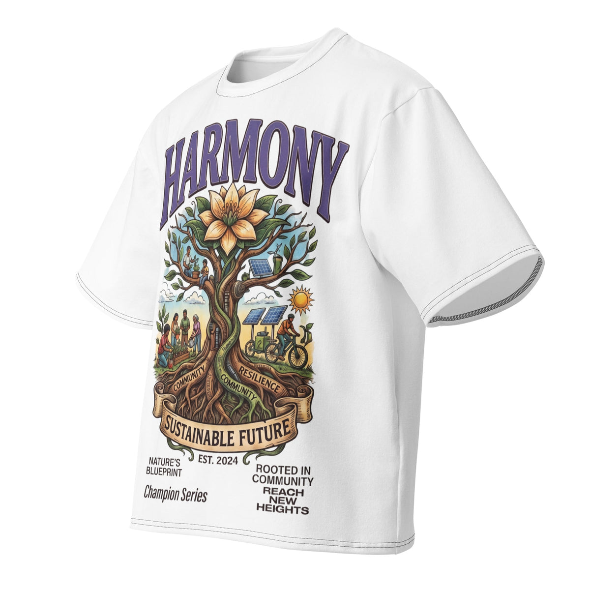 Oversized cotton t-shirt Harmony